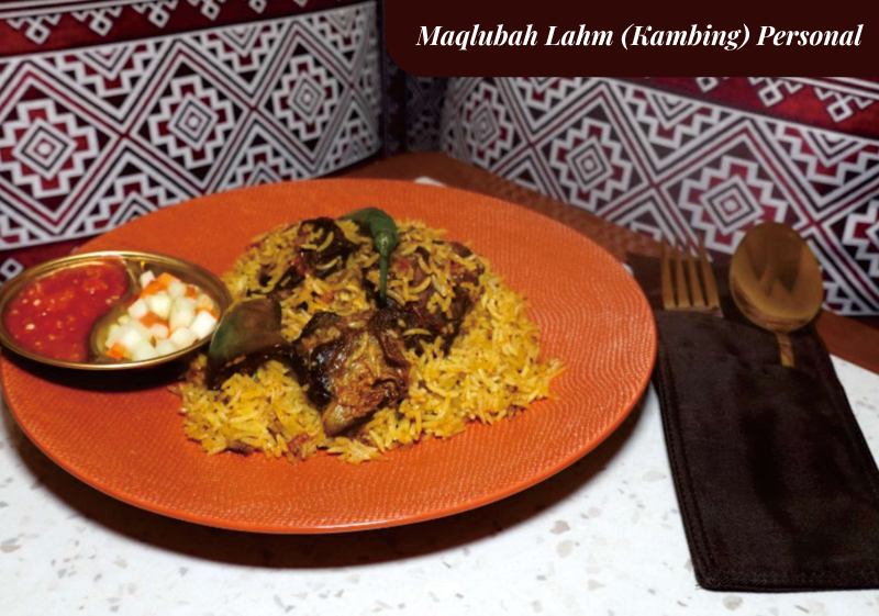 menu signature maqlubah kambing personal